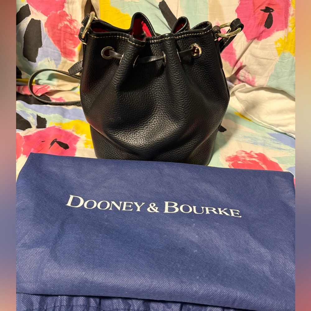 Dooney & Bourke Black Drawstring Bag - Picture 3 of 10